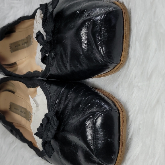 Marc Jacobs Black Ballet Flats Size 7.5 w w magnolia pearl - Picture 5 of 12